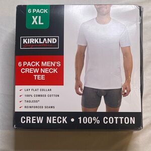 Kirkland Signature XL Men's White Crew Neck Tees